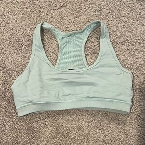 Iight blue sports bra